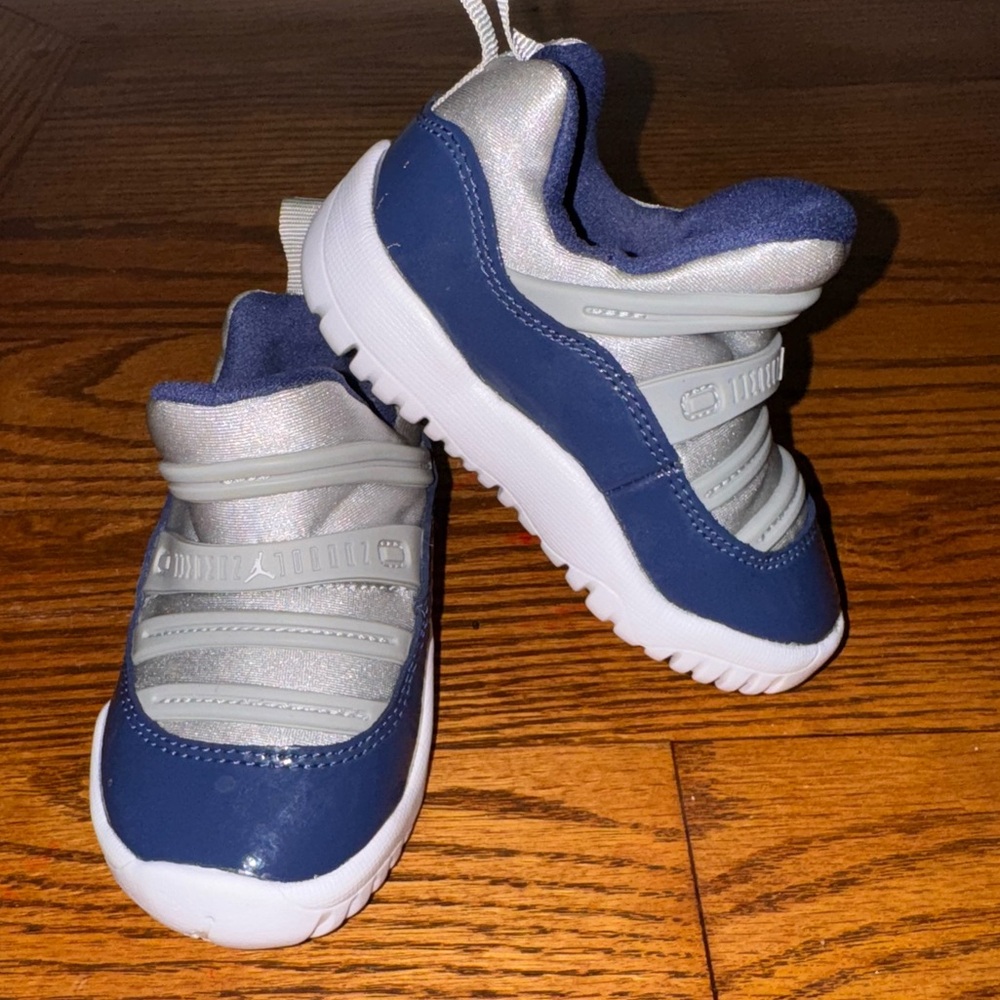 Jordan 11 Retro Baby ShoesToddler Navy Blue Gray Georgetown